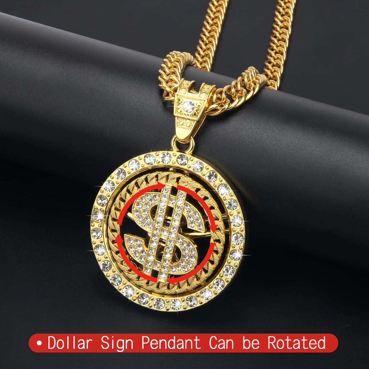 18K Gold Plated Hip Hop Chain Pendant