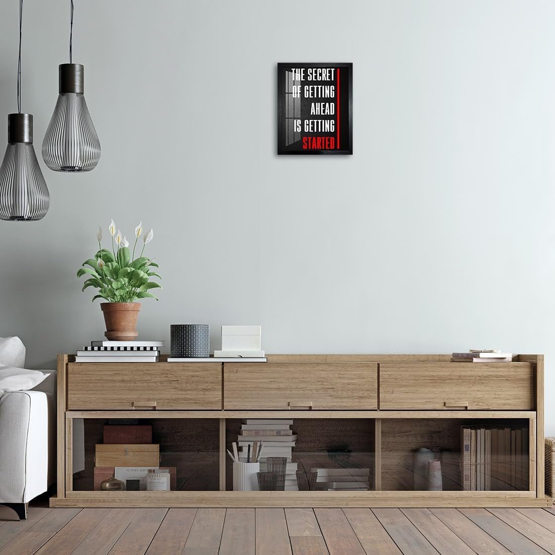 Inspirational Quotes Canvas (10L X 8W, Framed)