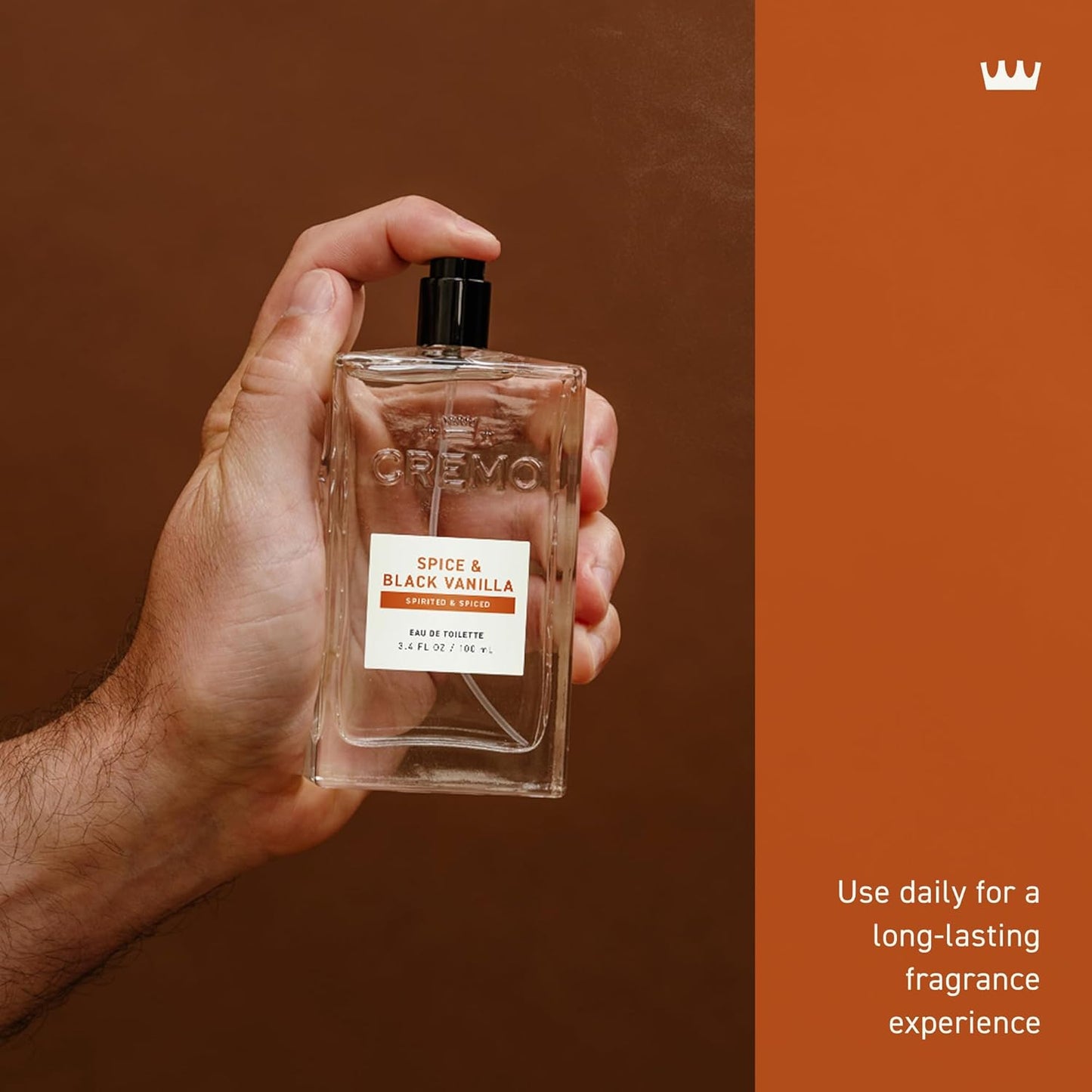 Cologne for Men - Spice & Black Vanilla Mens Cologne Spray - an Explosion of Vibrant Spices, Dark Woods and Black Vanilla, Fragrances for Men, 3.4 Fl Oz