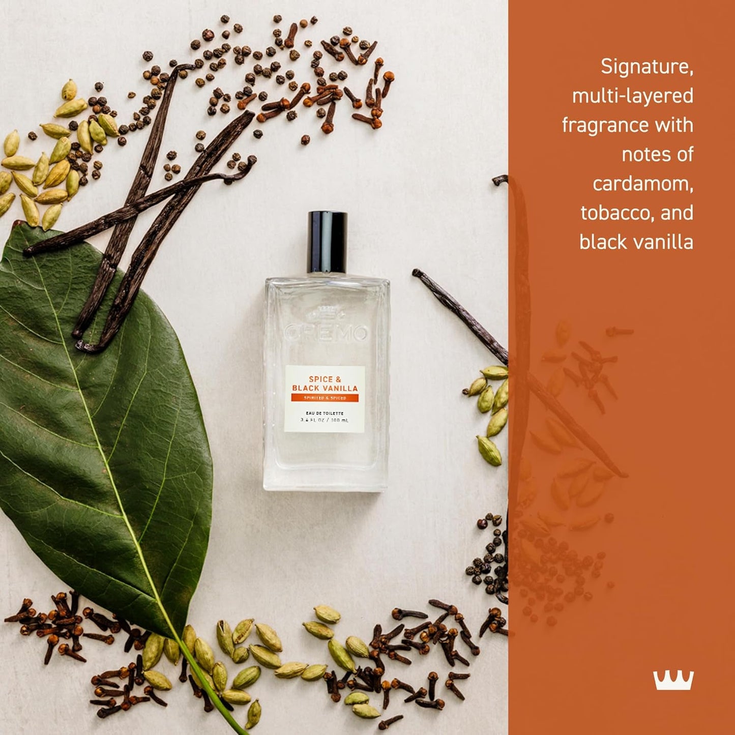 Cologne for Men - Spice & Black Vanilla Mens Cologne Spray - an Explosion of Vibrant Spices, Dark Woods and Black Vanilla, Fragrances for Men, 3.4 Fl Oz