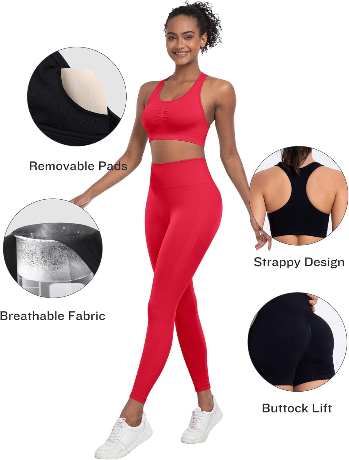 3 Piece Workout Sets for Women