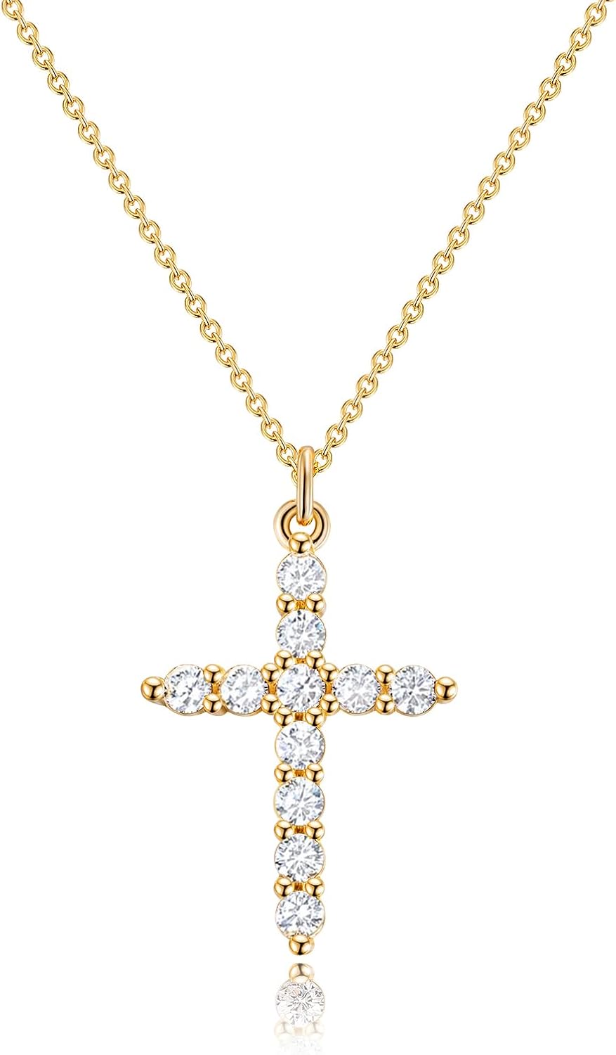 Upgraded Crown Cross Necklace for Women