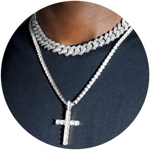 Cross Pendant Diamond Chain for Religious