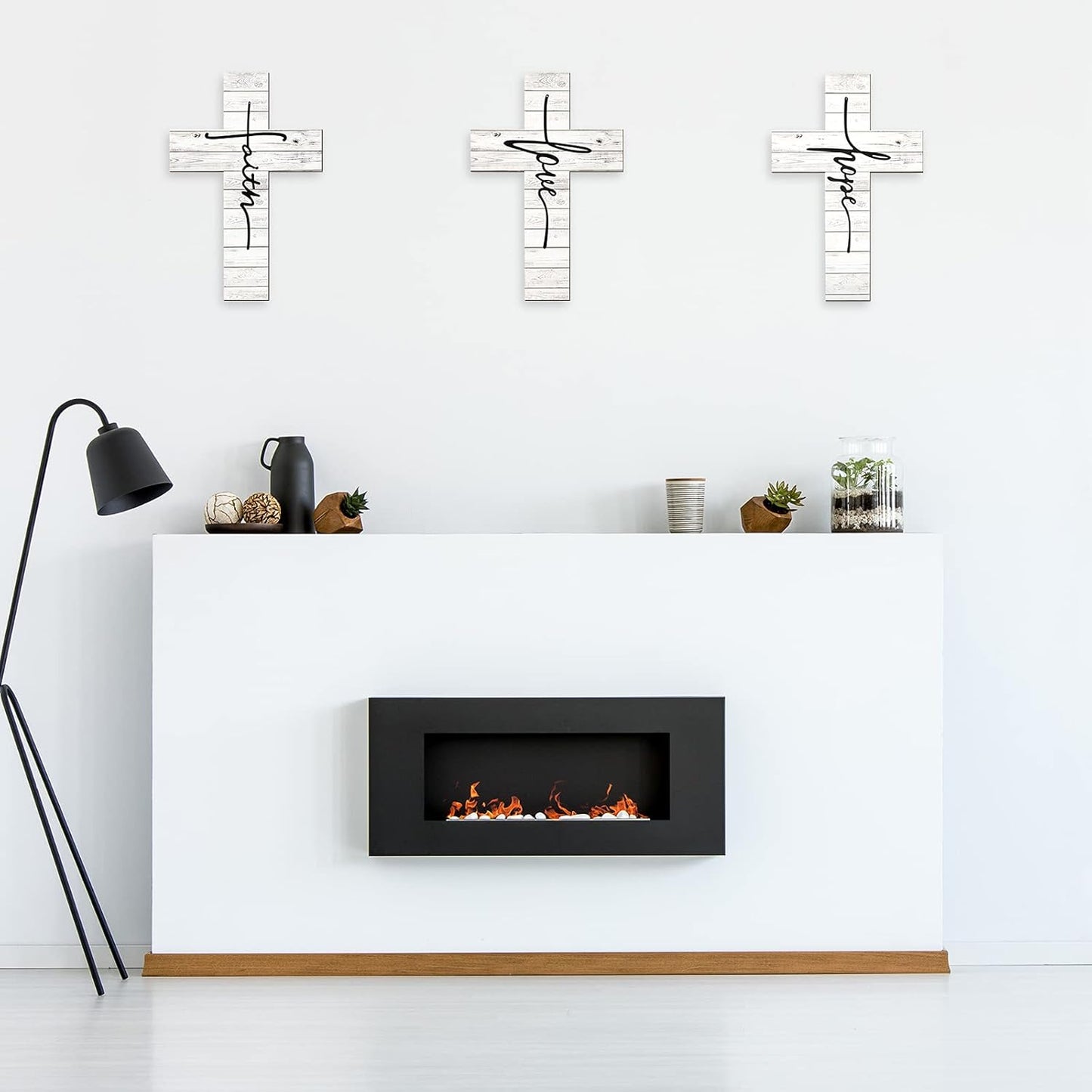 3 Pieces Faith Love Hope Cross Sign