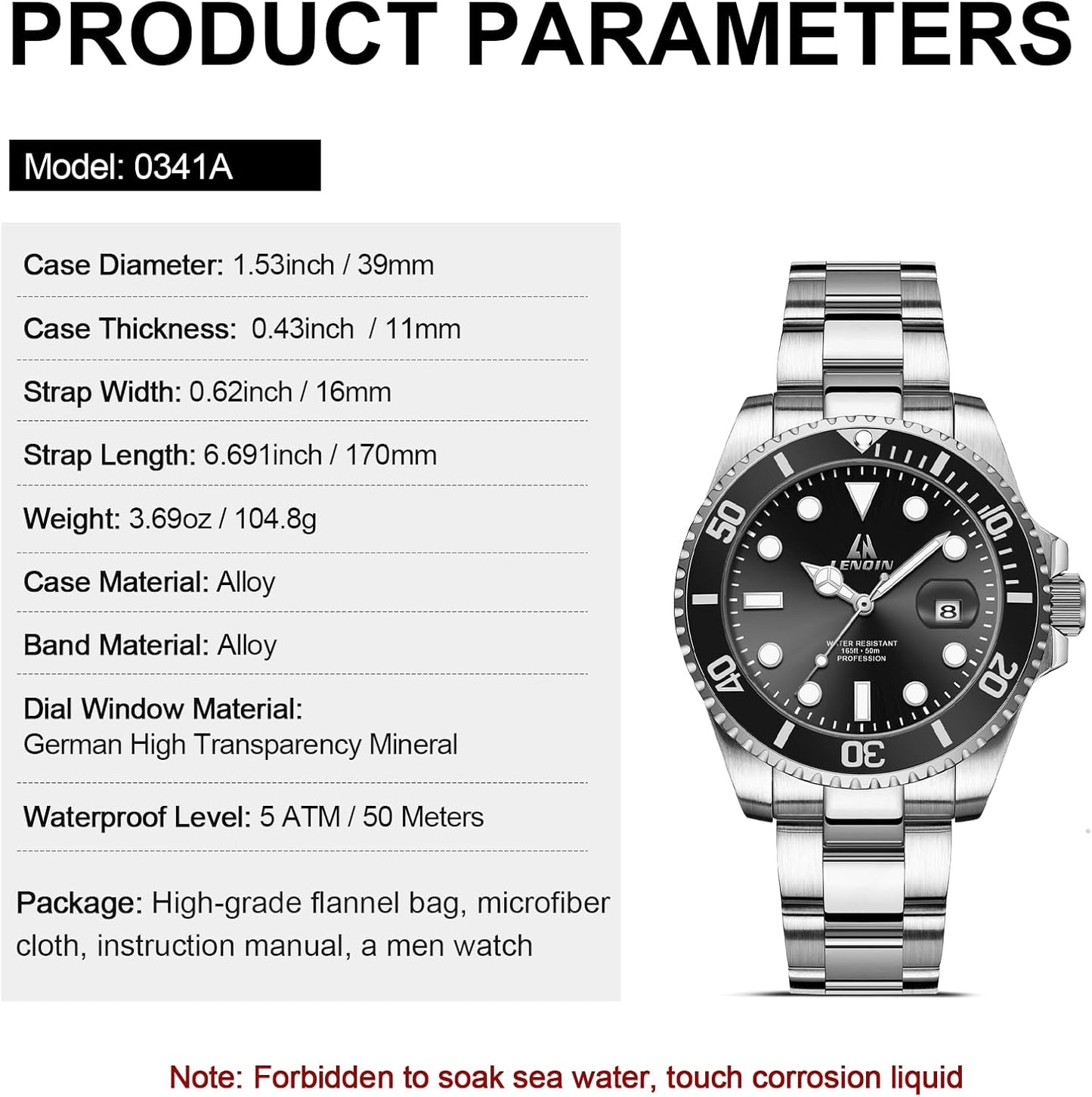 stainless steel Fashion Wristwatch