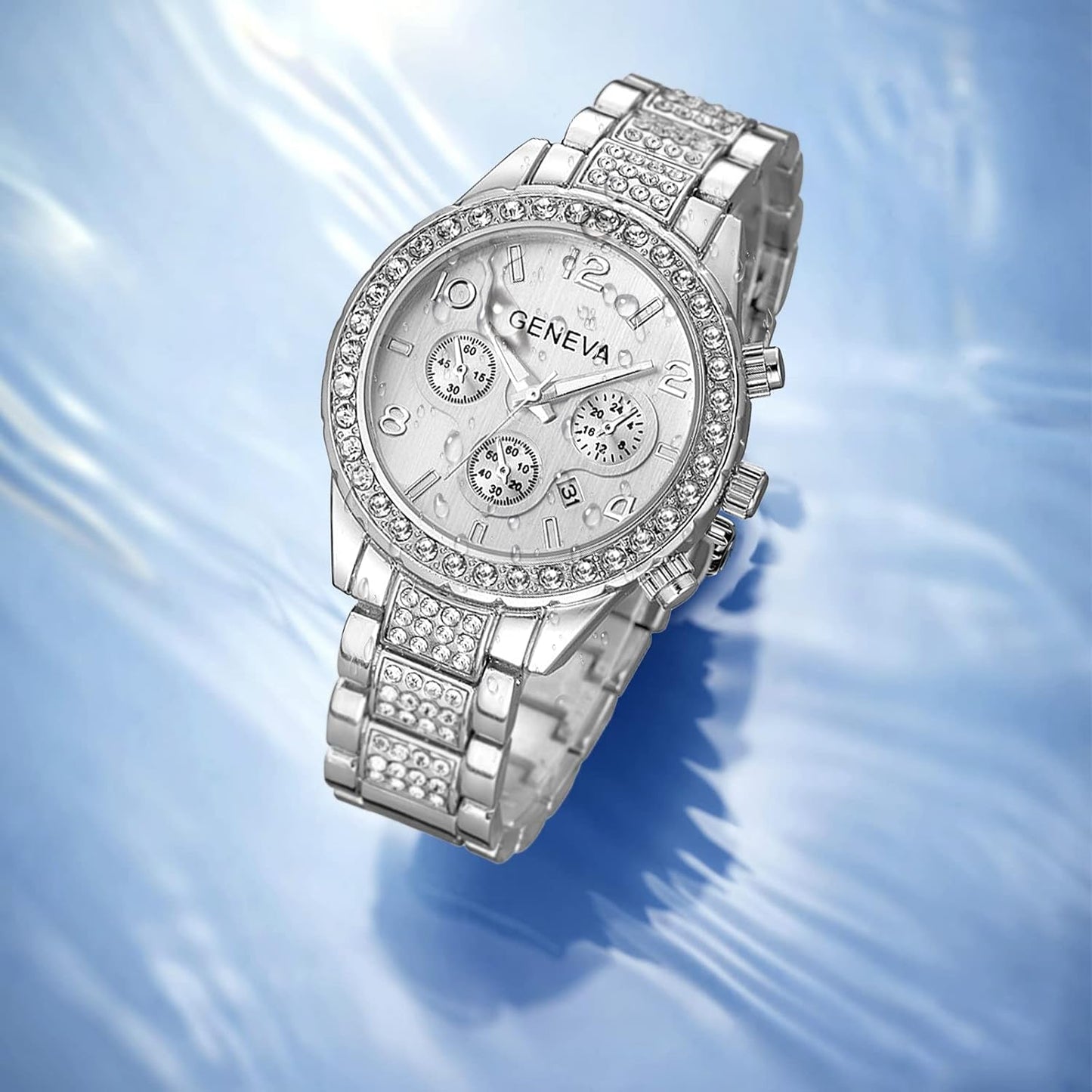 Luxury Unisex Crystal Diamond Watch-Women