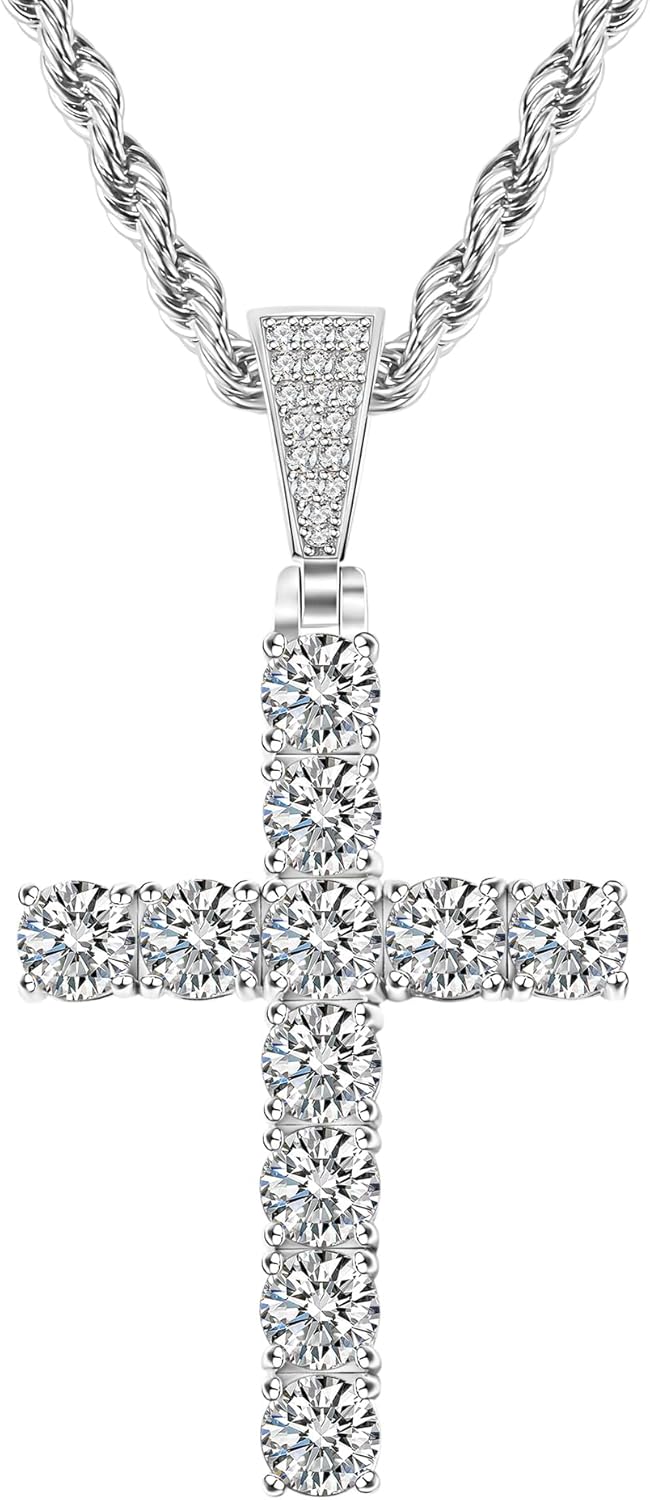 Crucifix Cross Necklace 18K Gold Plated Cross