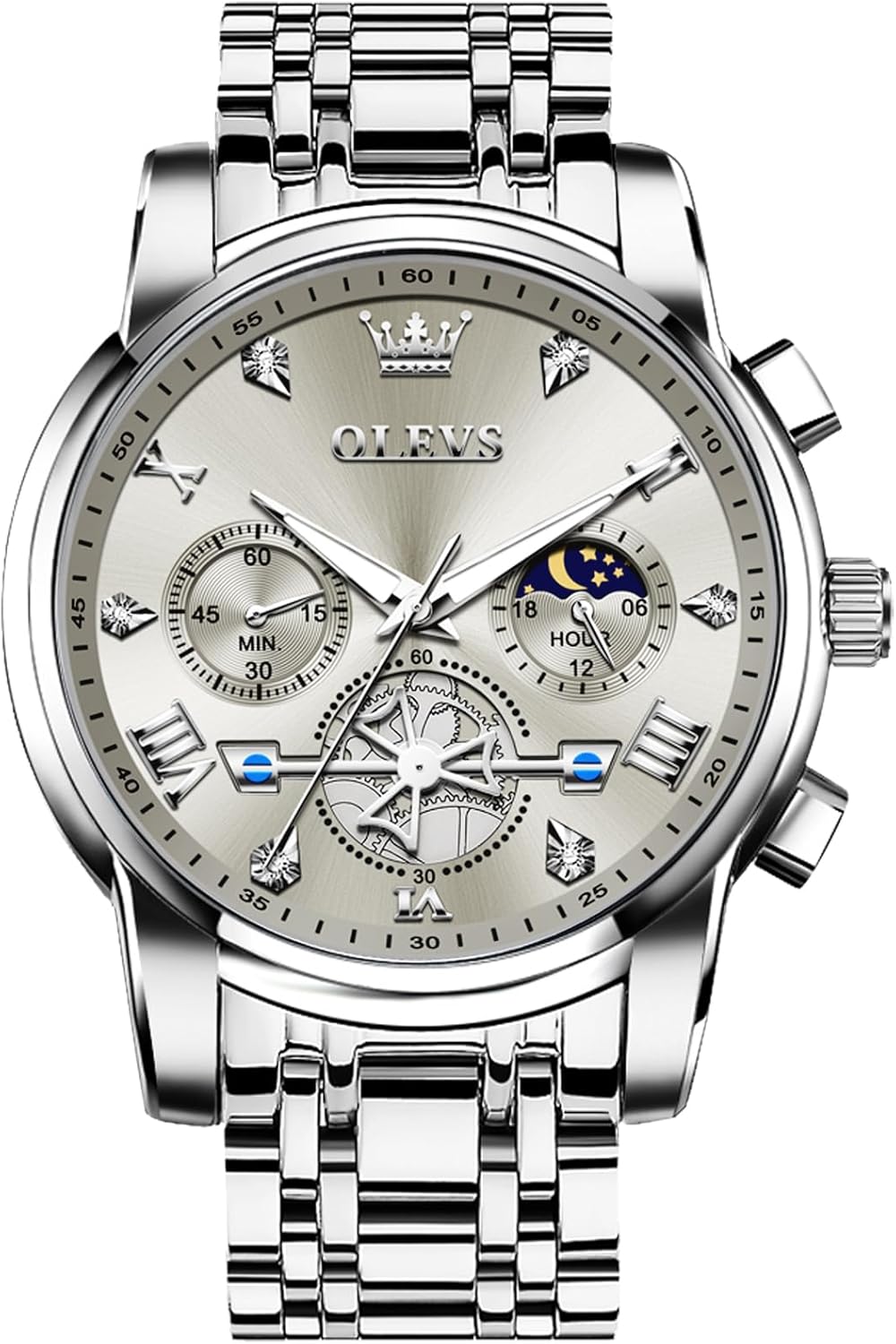 Men Waterproof Luxury Big Face