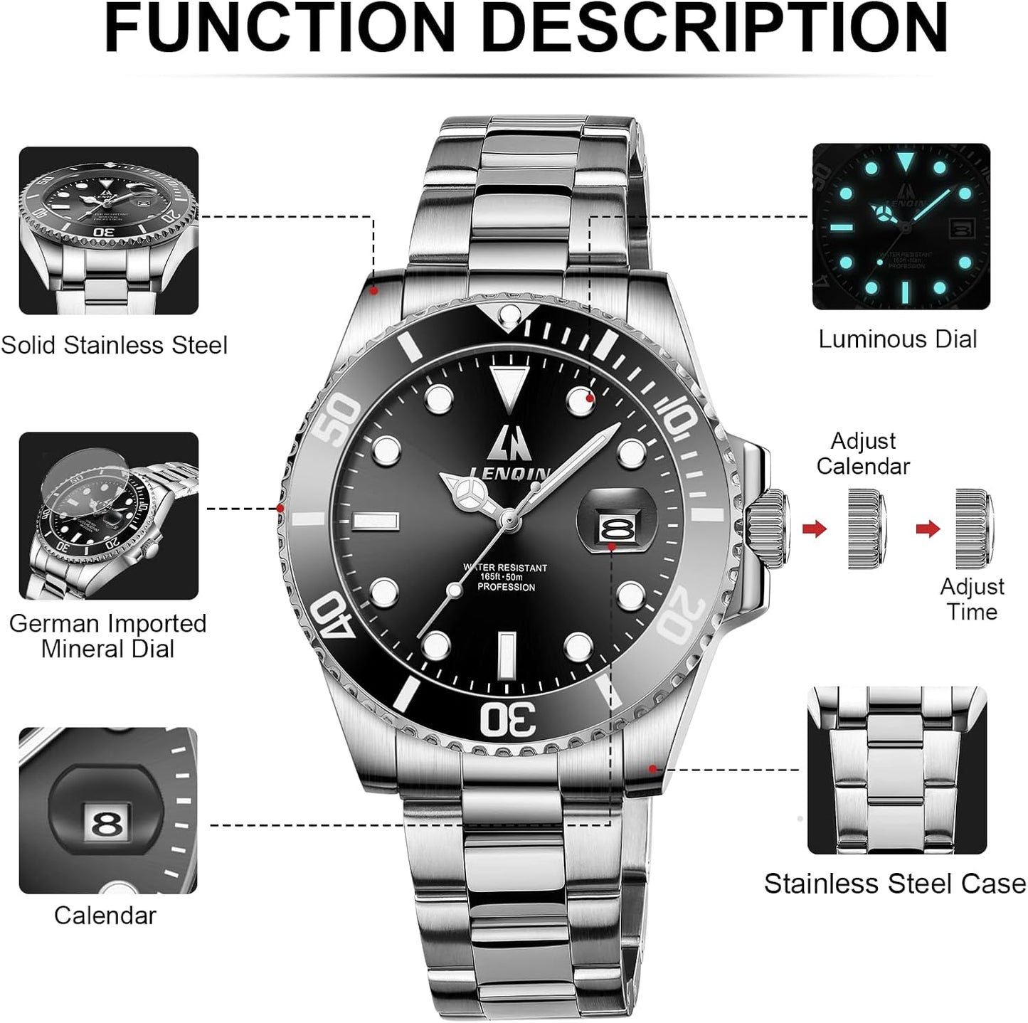 stainless steel Fashion Wristwatch