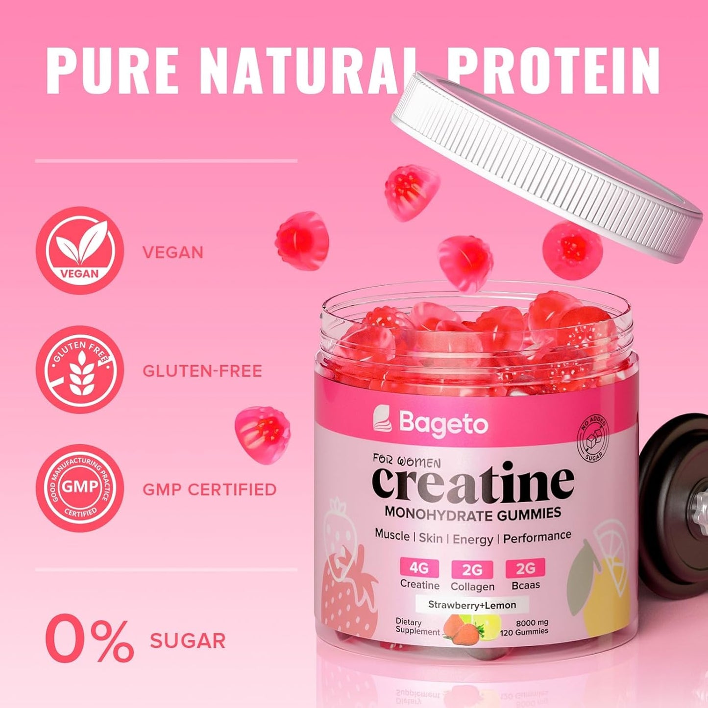 Women's creatine glow gummie's