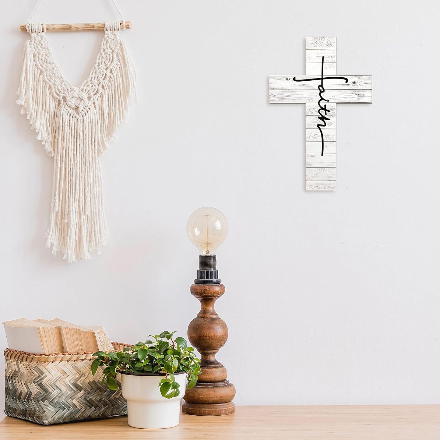 3 Pieces Faith Love Hope Cross Sign