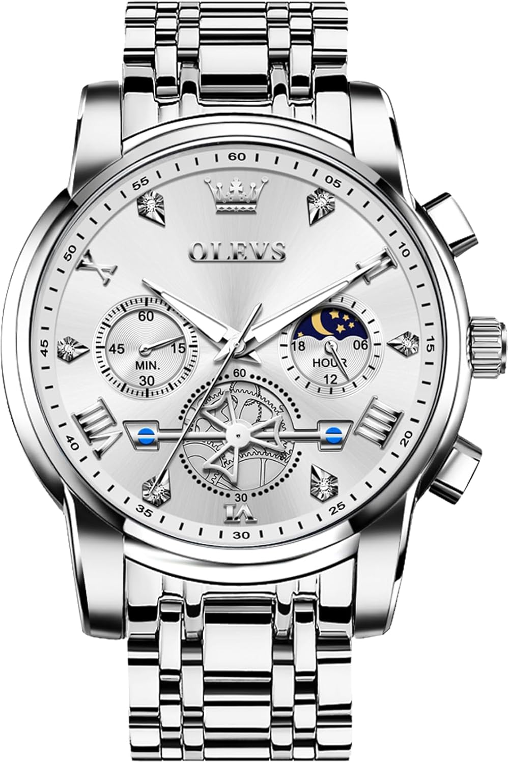 Men Waterproof Luxury Big Face