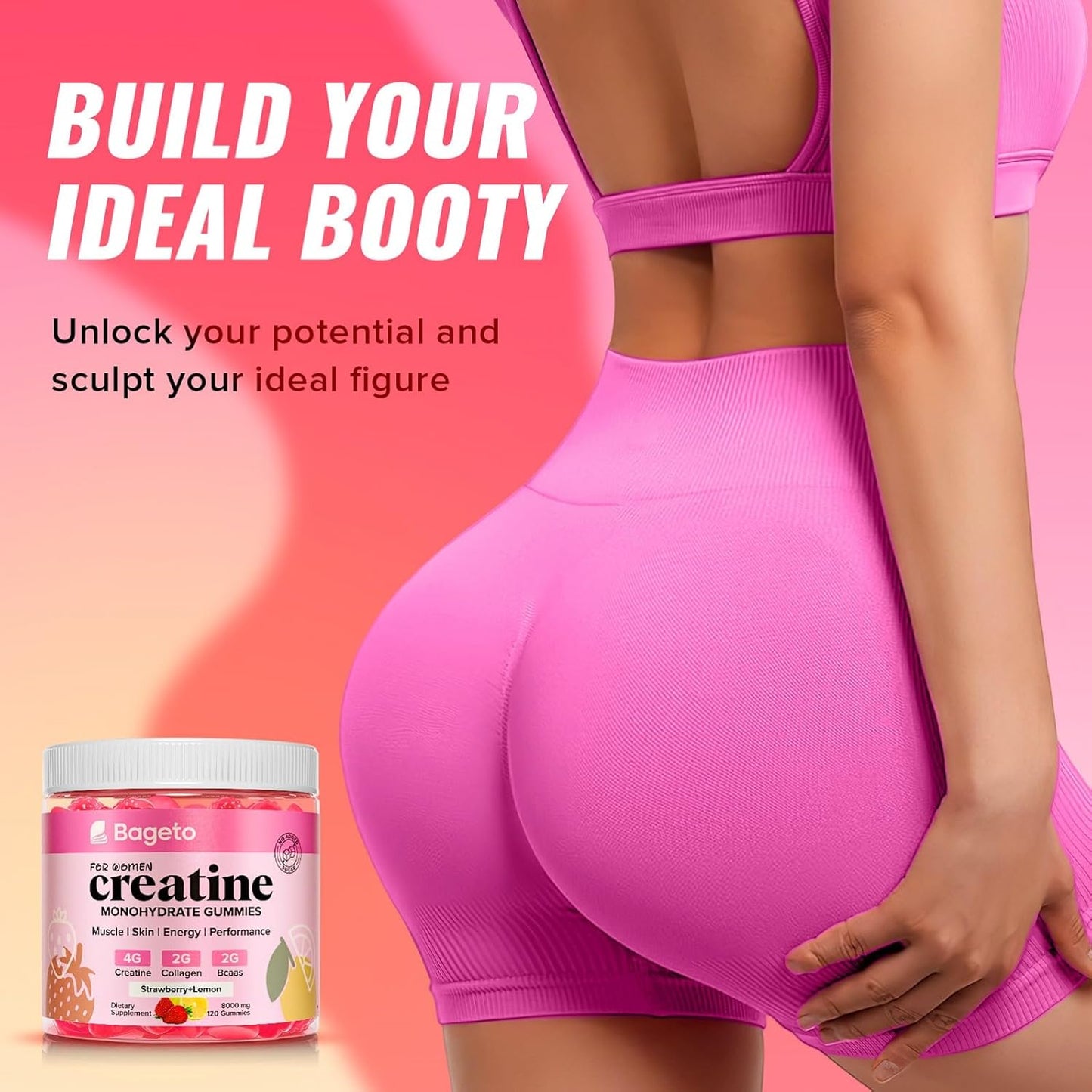 Women's creatine glow gummie's