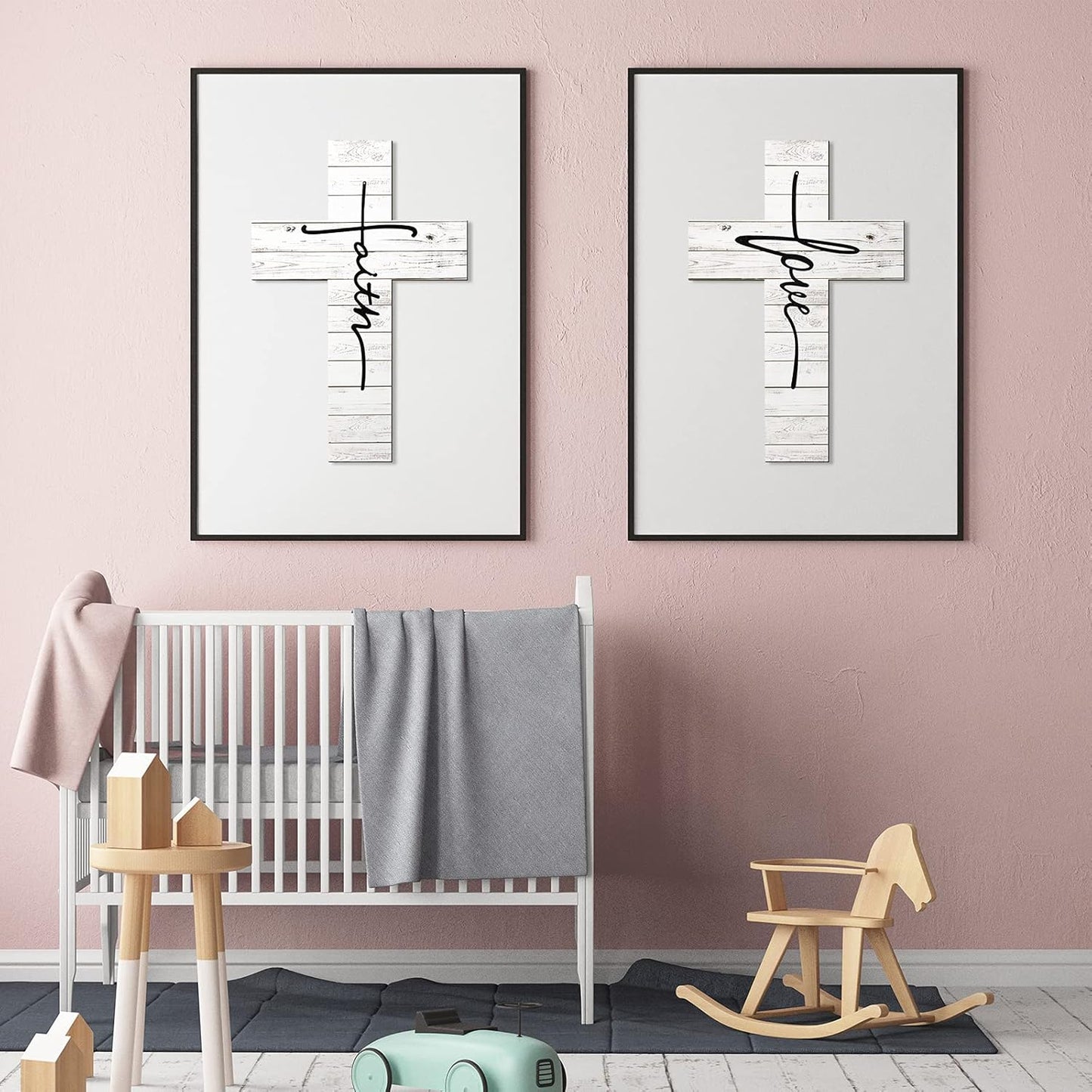 3 Pieces Faith Love Hope Cross Sign