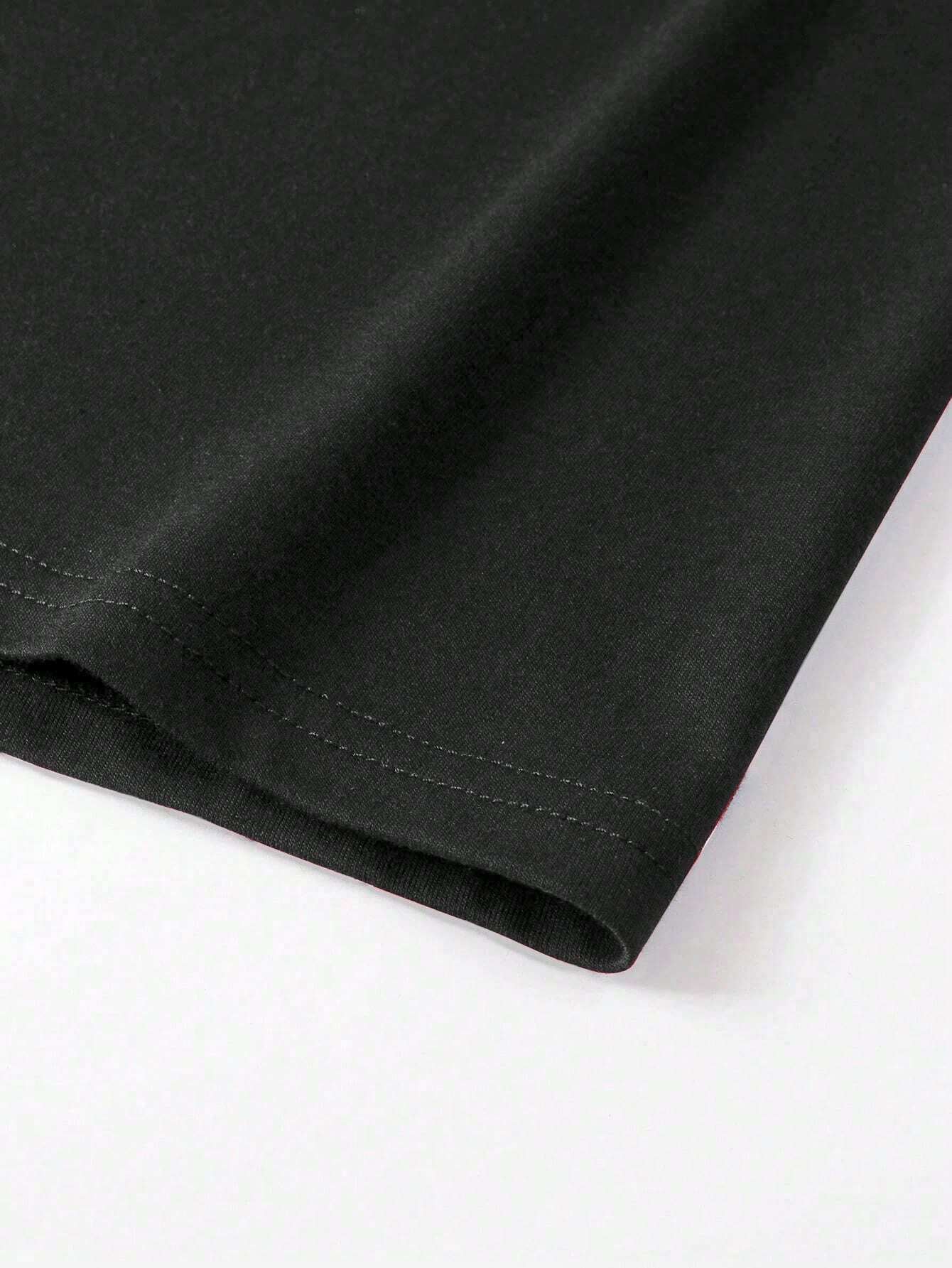 Manfinity Homme Men Casual Summer Cross & Slogan Graphic Printed Short Sleeve T-Shirt, for Friends