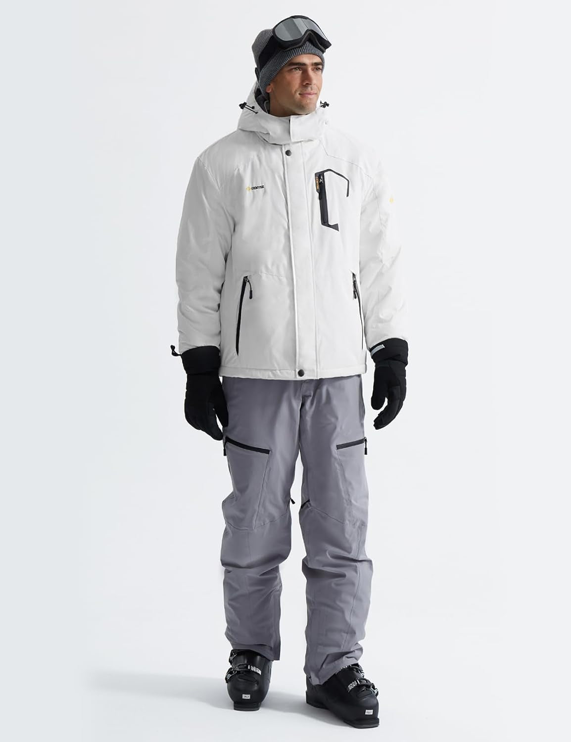 Men'S Mountain Waterproof Ski Snow Jacket Winter Windproof Rain Jacket