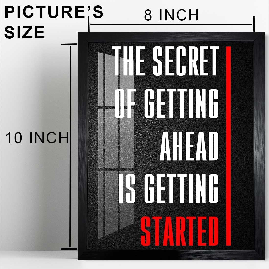 Inspirational Quotes Canvas (10L X 8W, Framed)