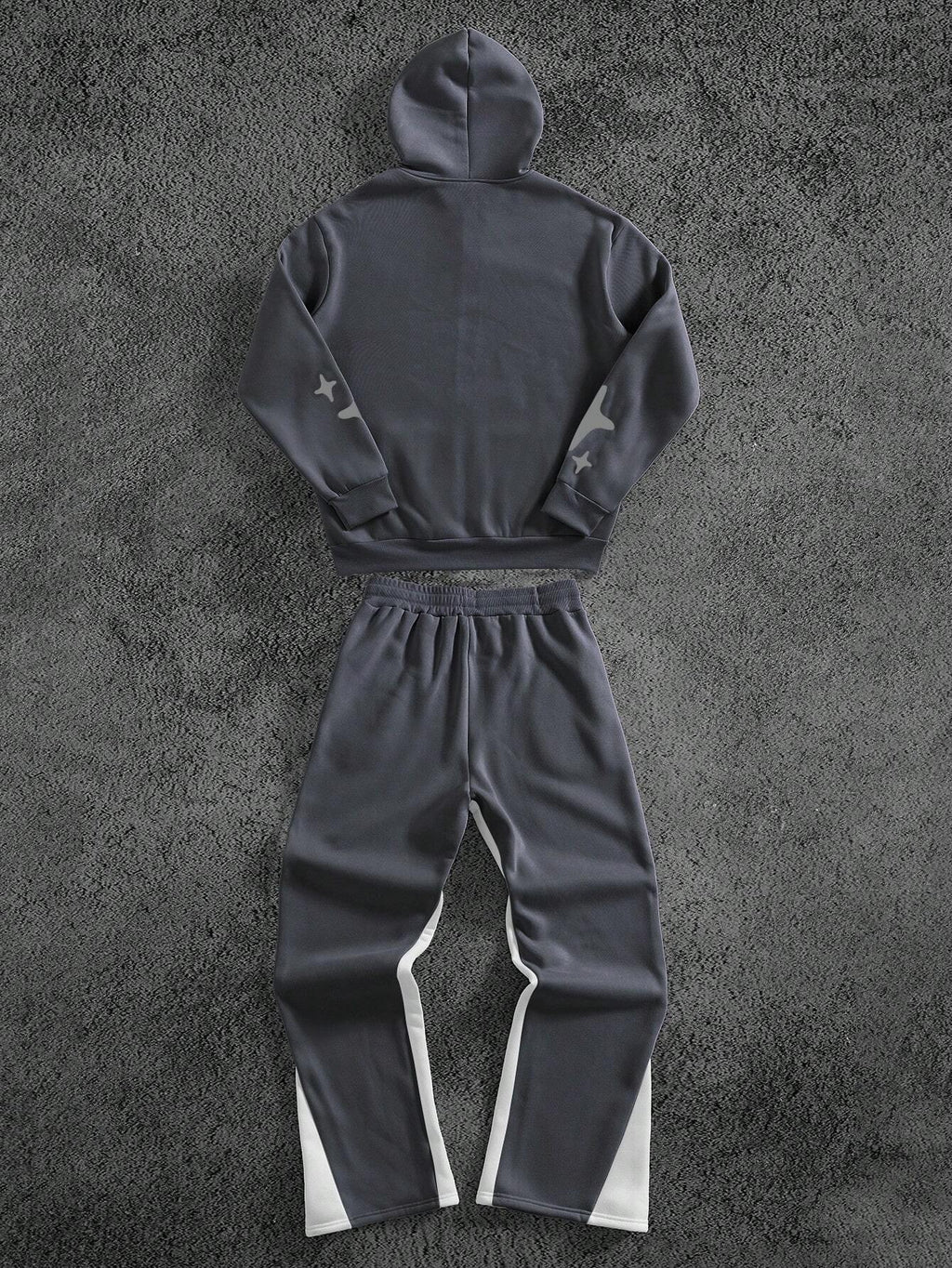 Men's Graphic Hoodie & Sweatpants Set - Manfinity Streetrush Collection