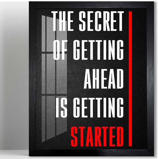 Inspirational Quotes Canvas (10L X 8W, Framed)