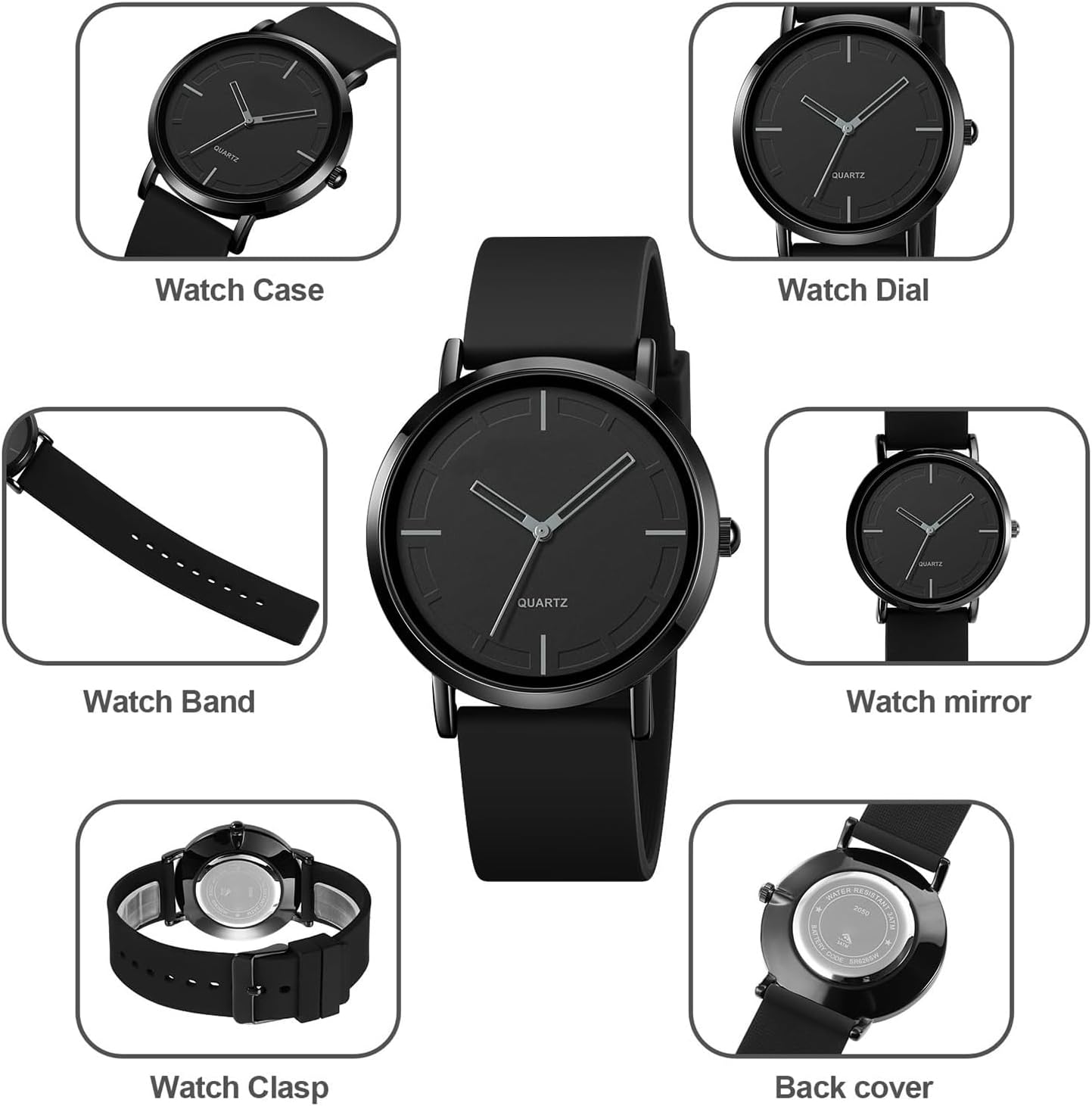 Fashion Simple Analog Quartz Wrist Watches 