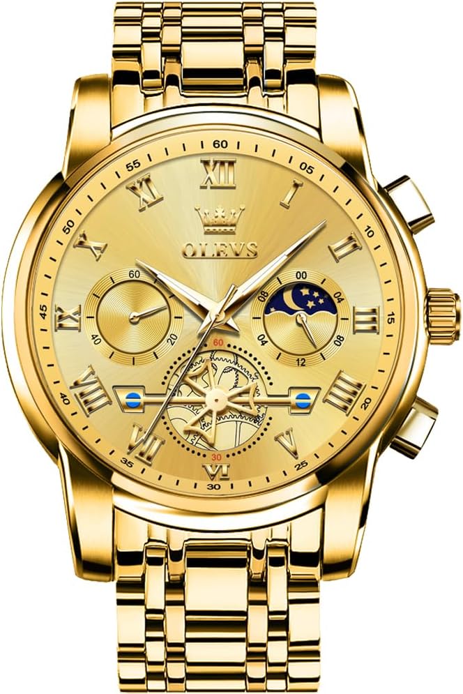  Men Waterproof Luxury Big Face 