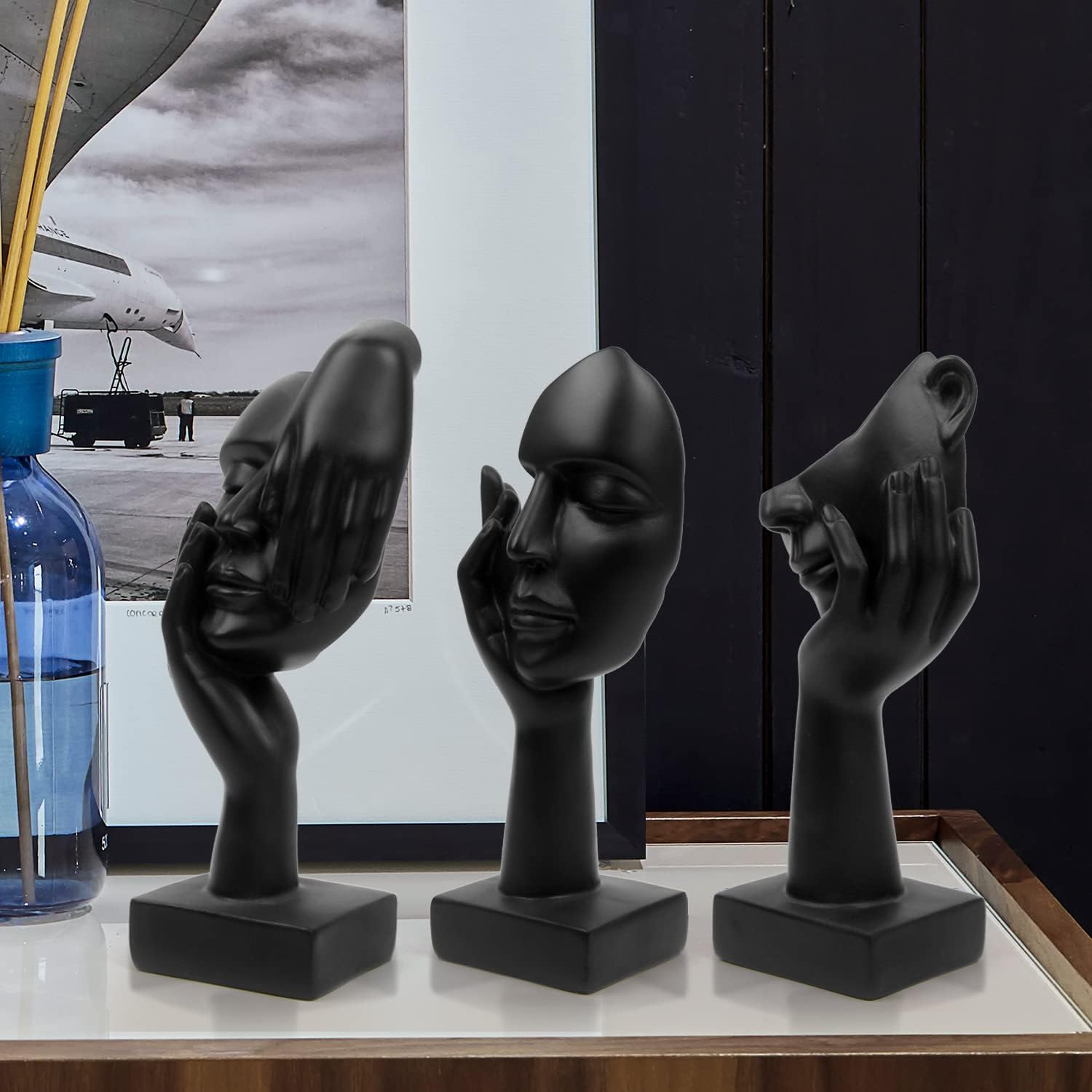 3pcs set modern sculptures