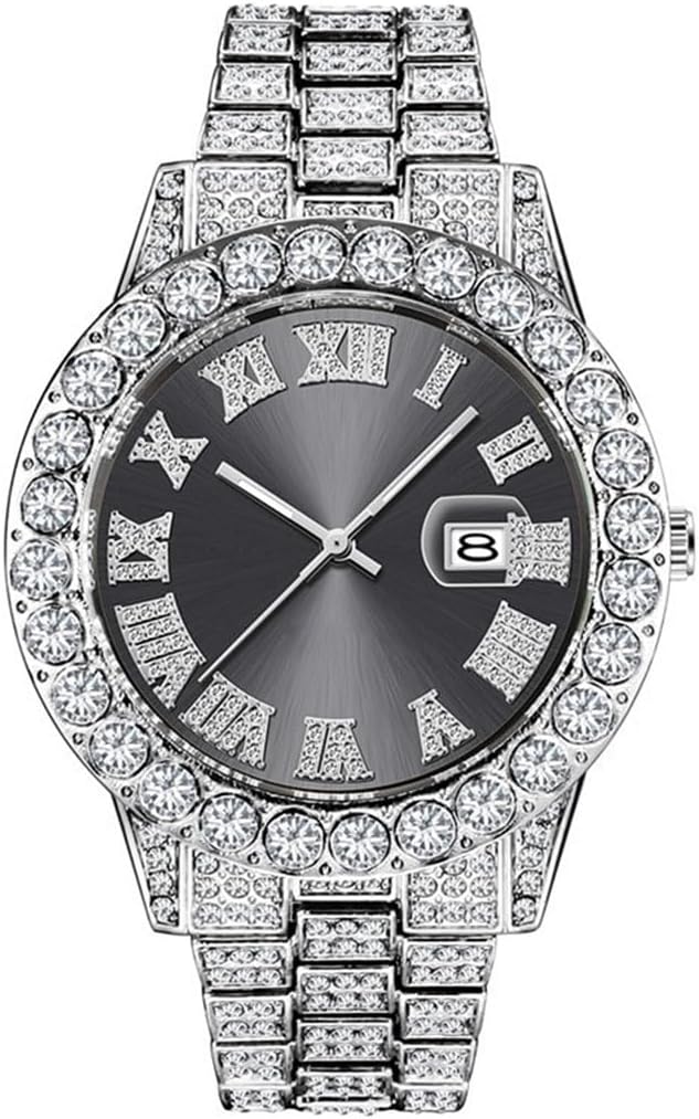 crystal diamond luxury wrist watch