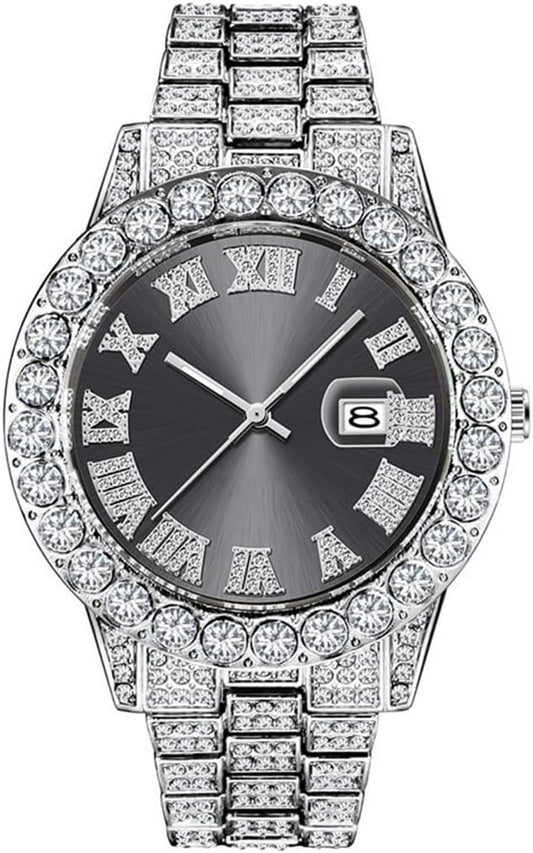 crystal diamond luxury wrist watch