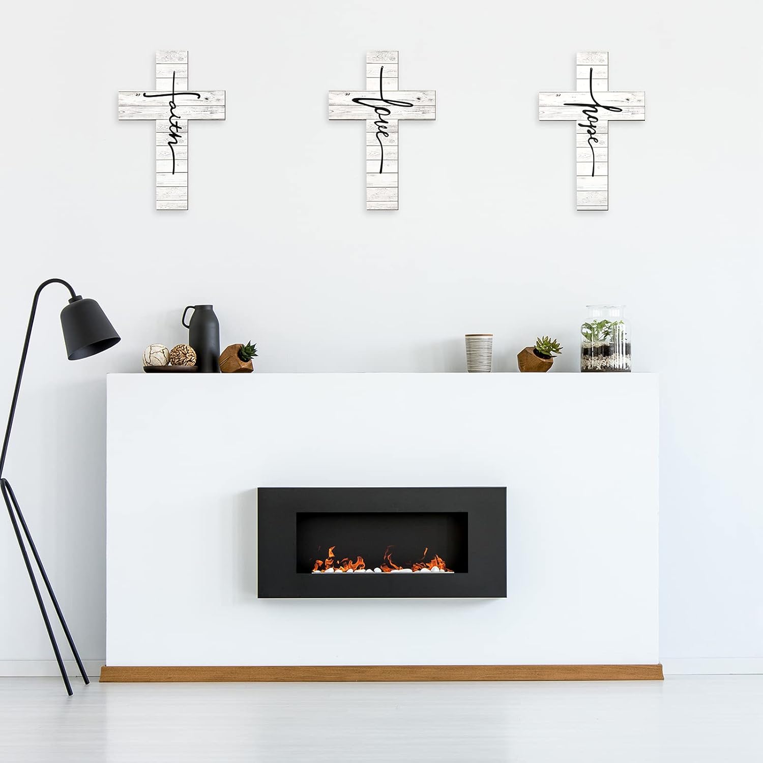 3 Pieces Faith Love Hope Cross Sign