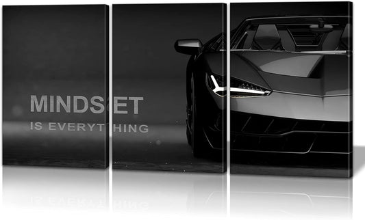 Motivational  Lamborghini Posters Set 3 Piece