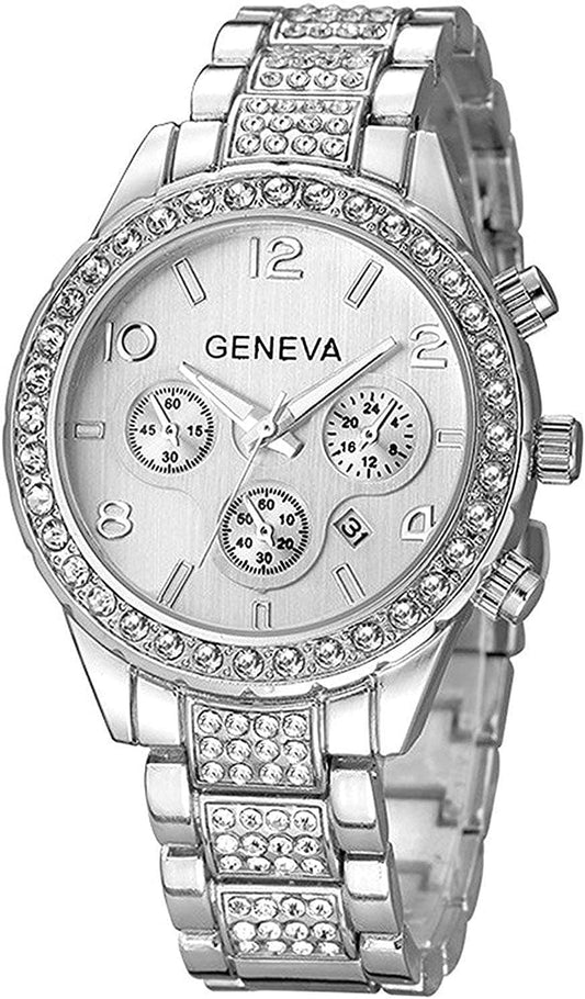 Luxury Unisex Crystal Diamond Watch-Women