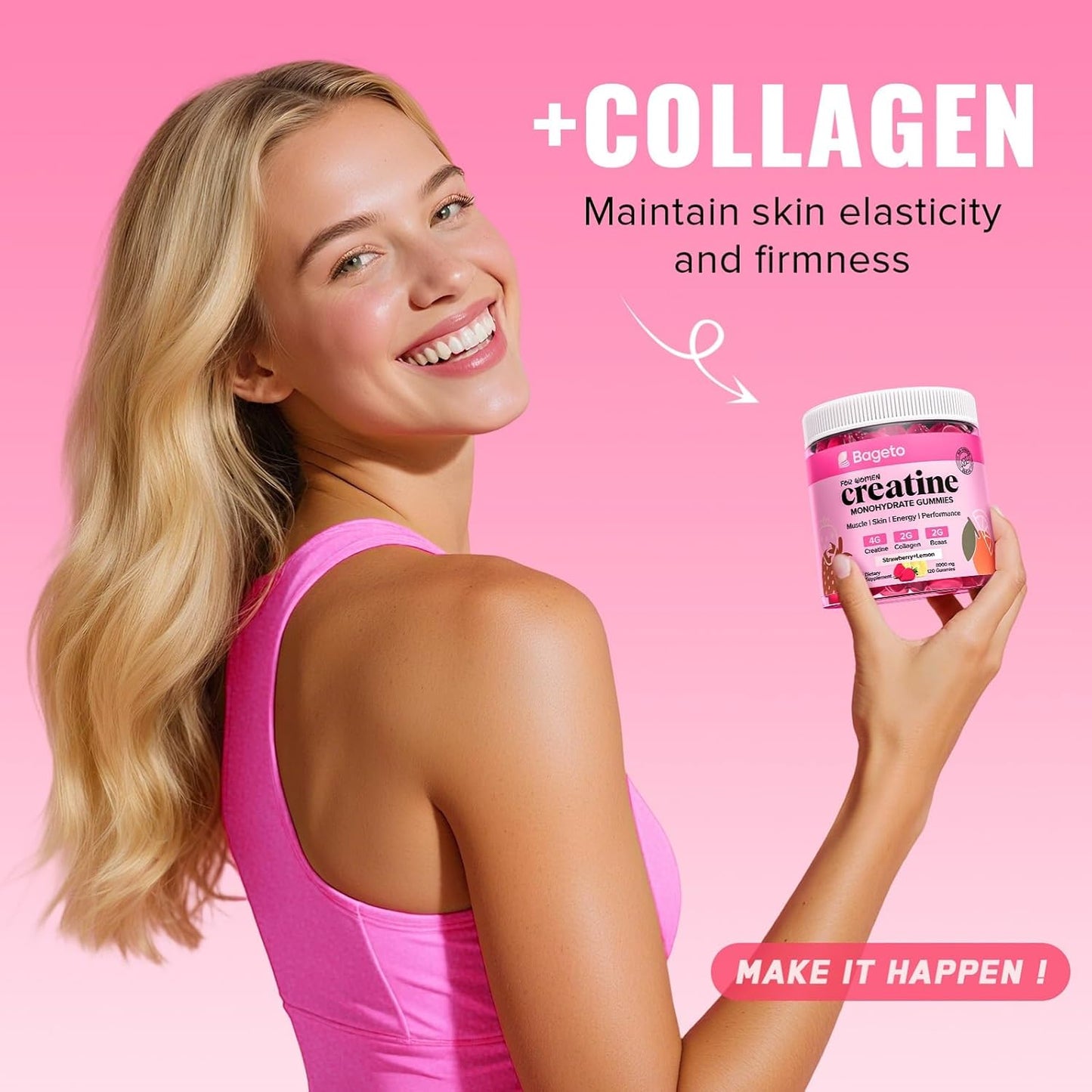 Women's creatine glow gummie's