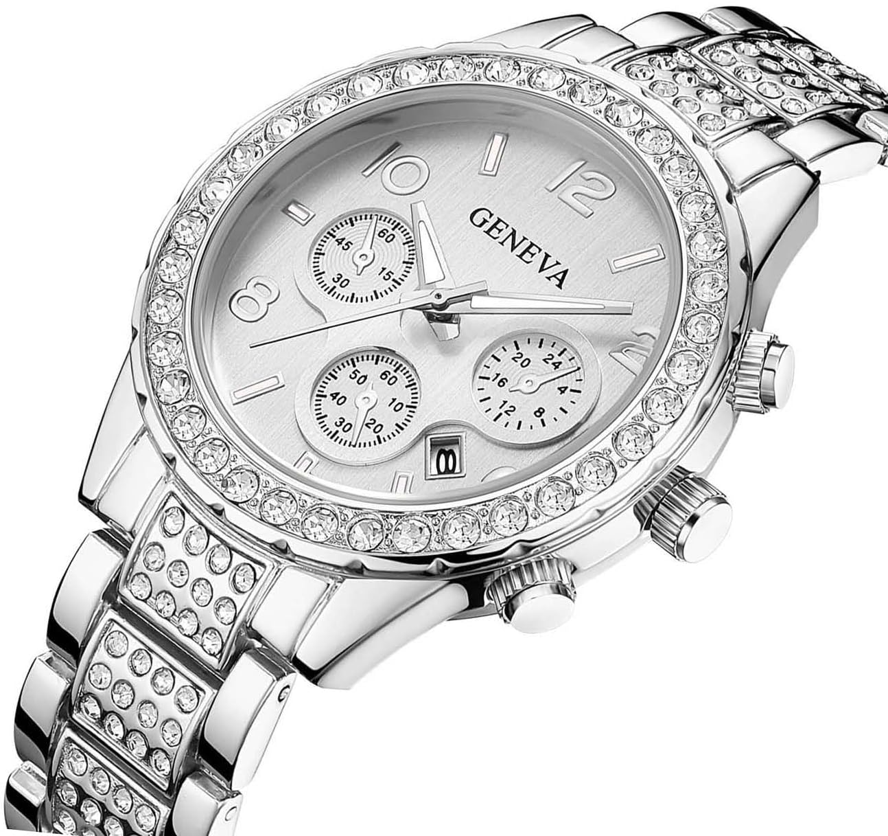 Luxury Unisex Crystal Diamond Watch-Women