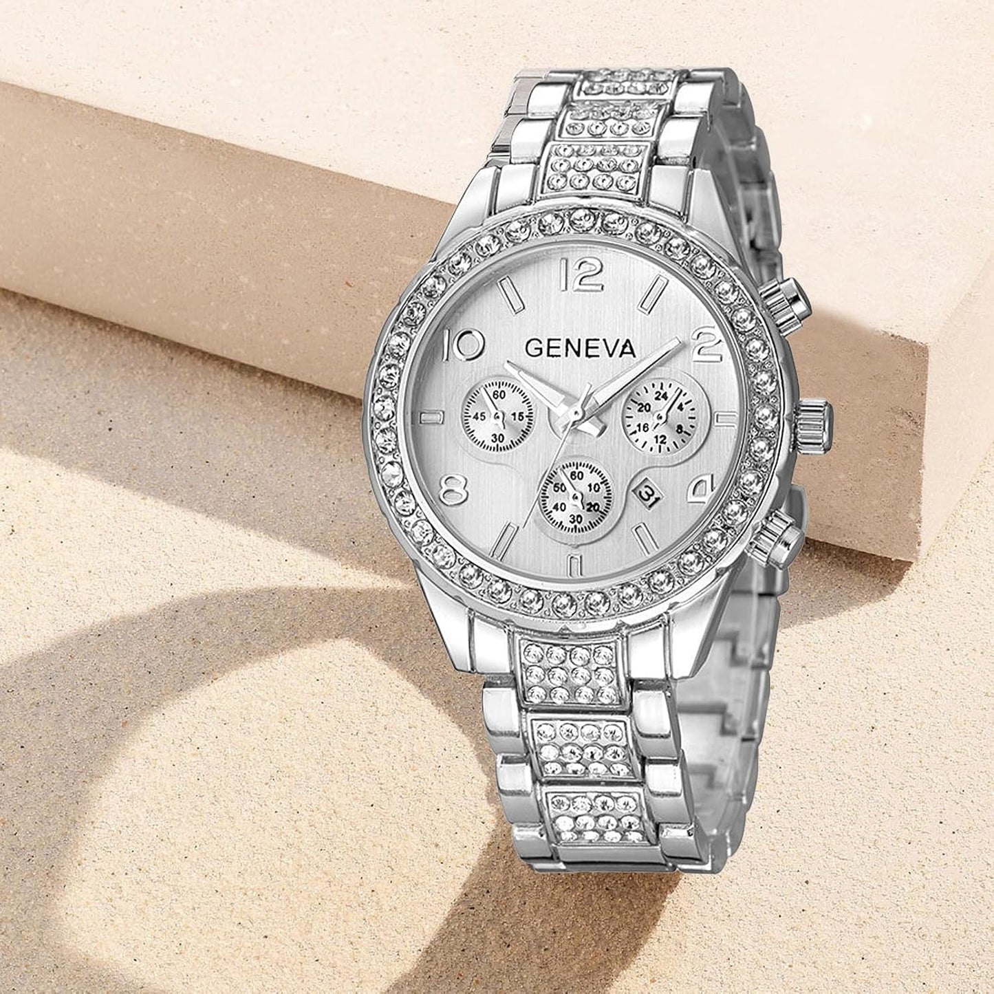 Luxury Unisex Crystal Diamond Watch-Women