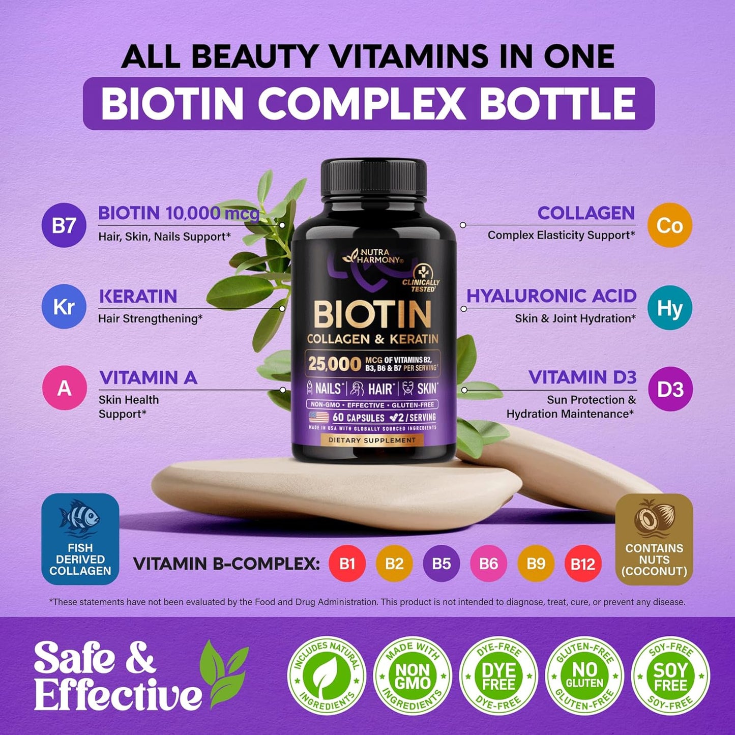 Biotin hair, skin Women & Men | 60 Capsules