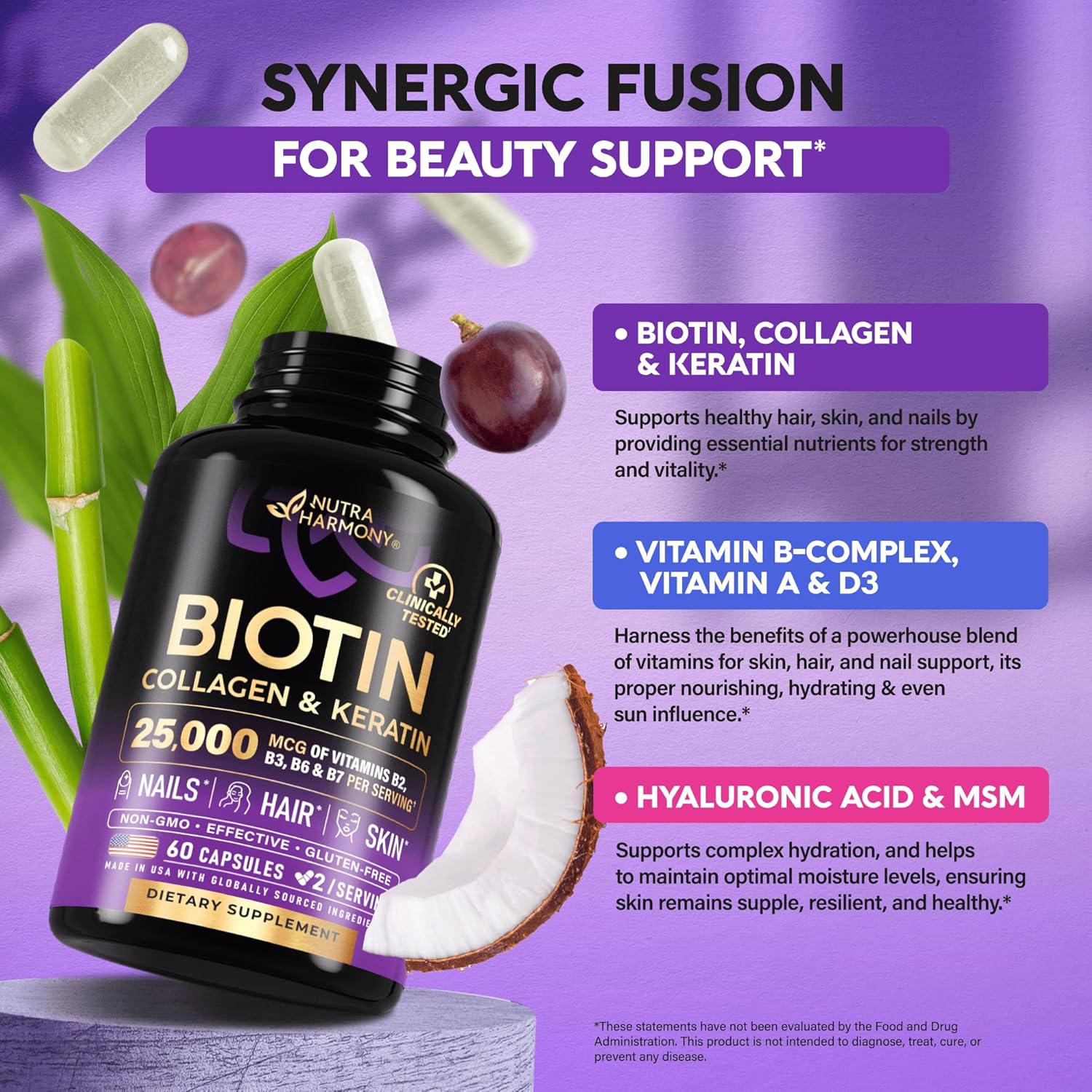 Biotin hair, skin Women & Men | 60 Capsules