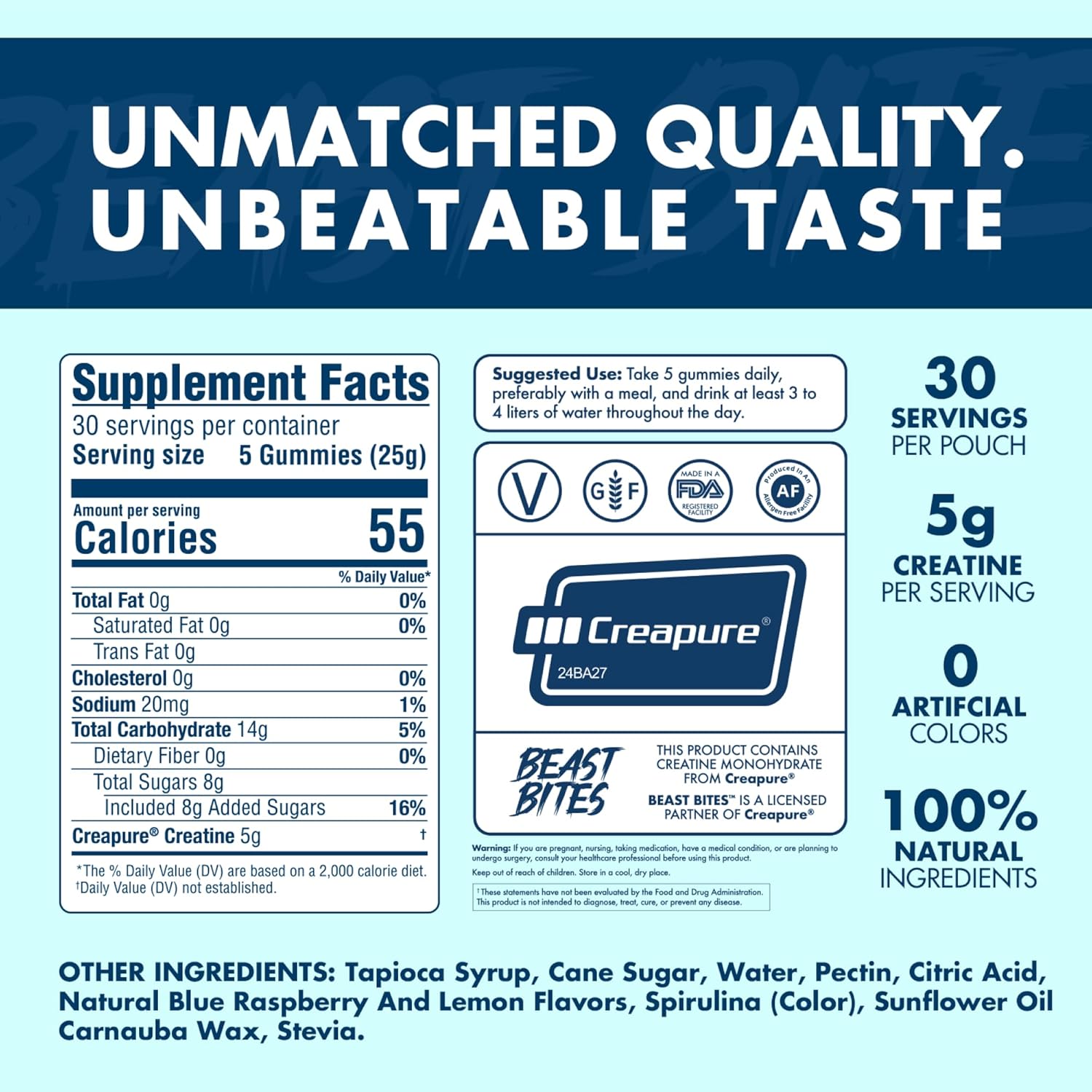 Creatine Infused Gummies - 5G 