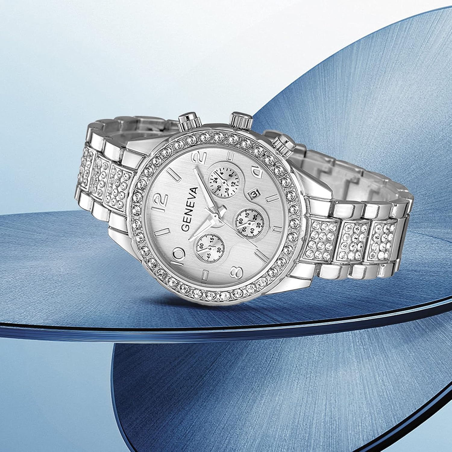 Luxury Unisex Crystal Diamond Watch-Women