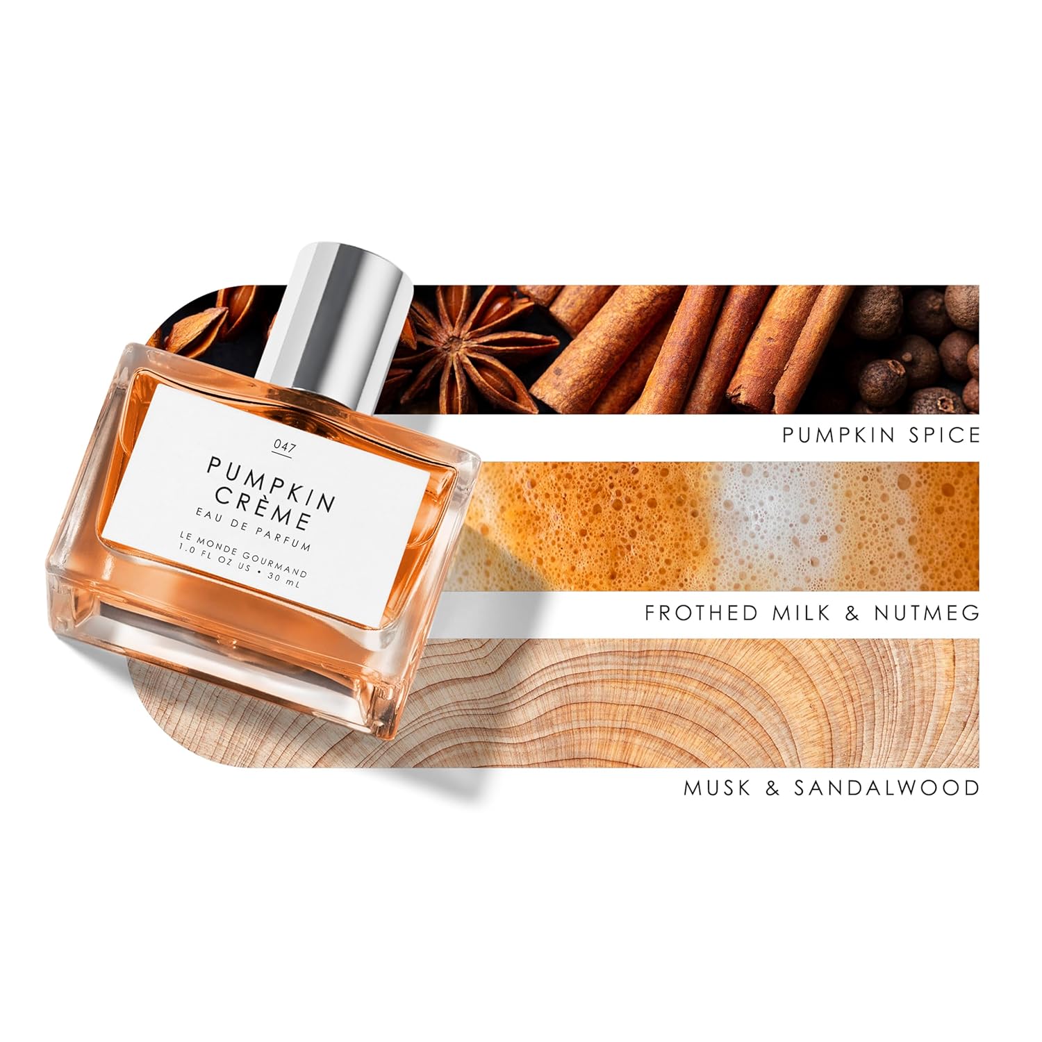  Pumpkin Spice, Musky, Sandalwood Perfume 1 Fl Oz (30 Ml) -