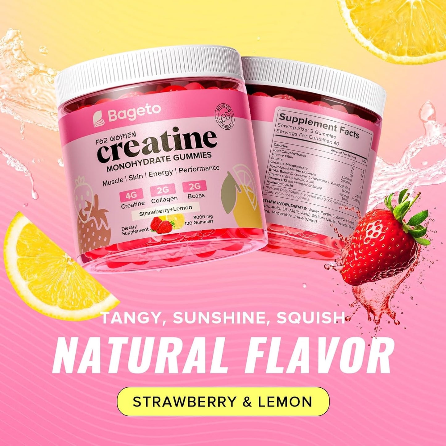 Women's creatine glow gummie's