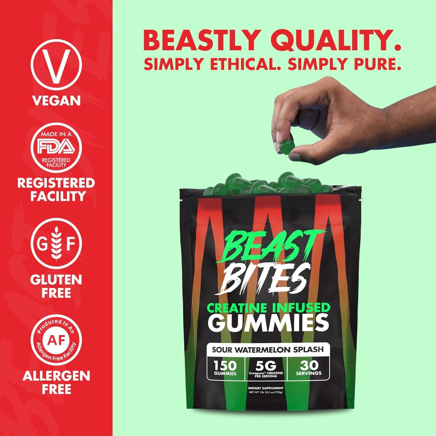 Creatine Infused Gummies - 5G watermelon