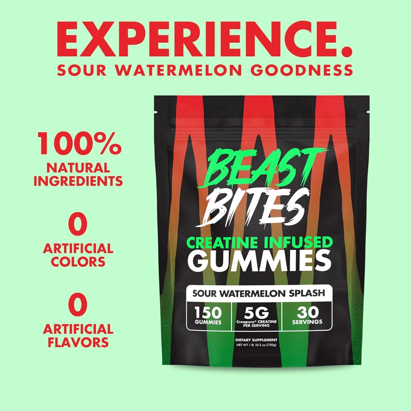 Creatine Infused Gummies - 5G watermelon
