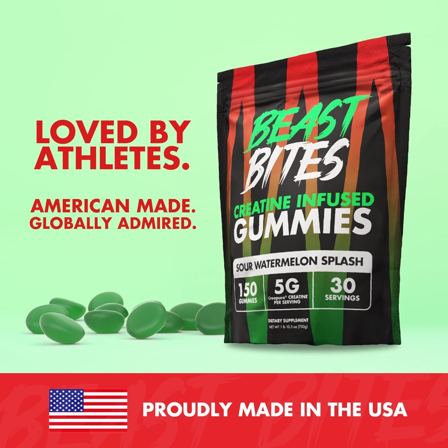 Creatine Infused Gummies - 5G watermelon